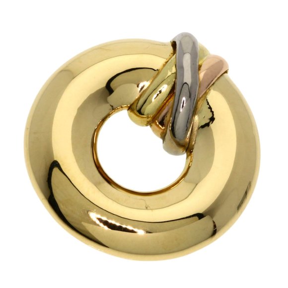 Cartier Trinity Circle Pendant Top 18K Yellow Gold K18WG K18PG Women's CARTIER - Picture 8 of 8